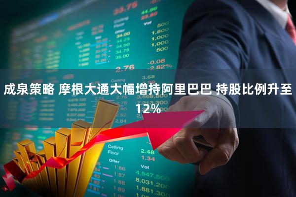 成泉策略 摩根大通大幅增持阿里巴巴 持股比例升至12%